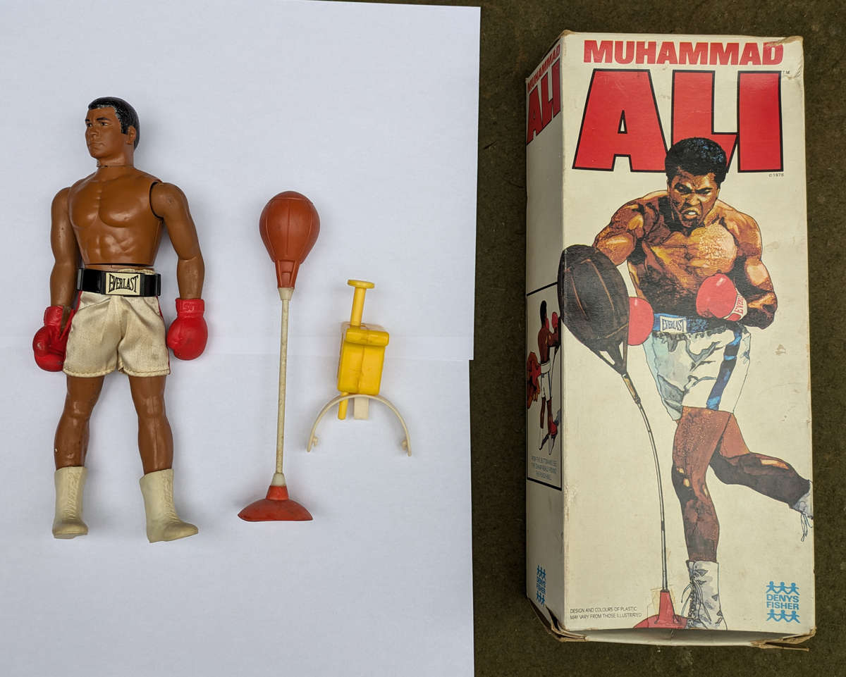 *RARE* Vintage Mego Denys Fisher 1976 Muhammad Ali boxing 10'' action figure - Boxed