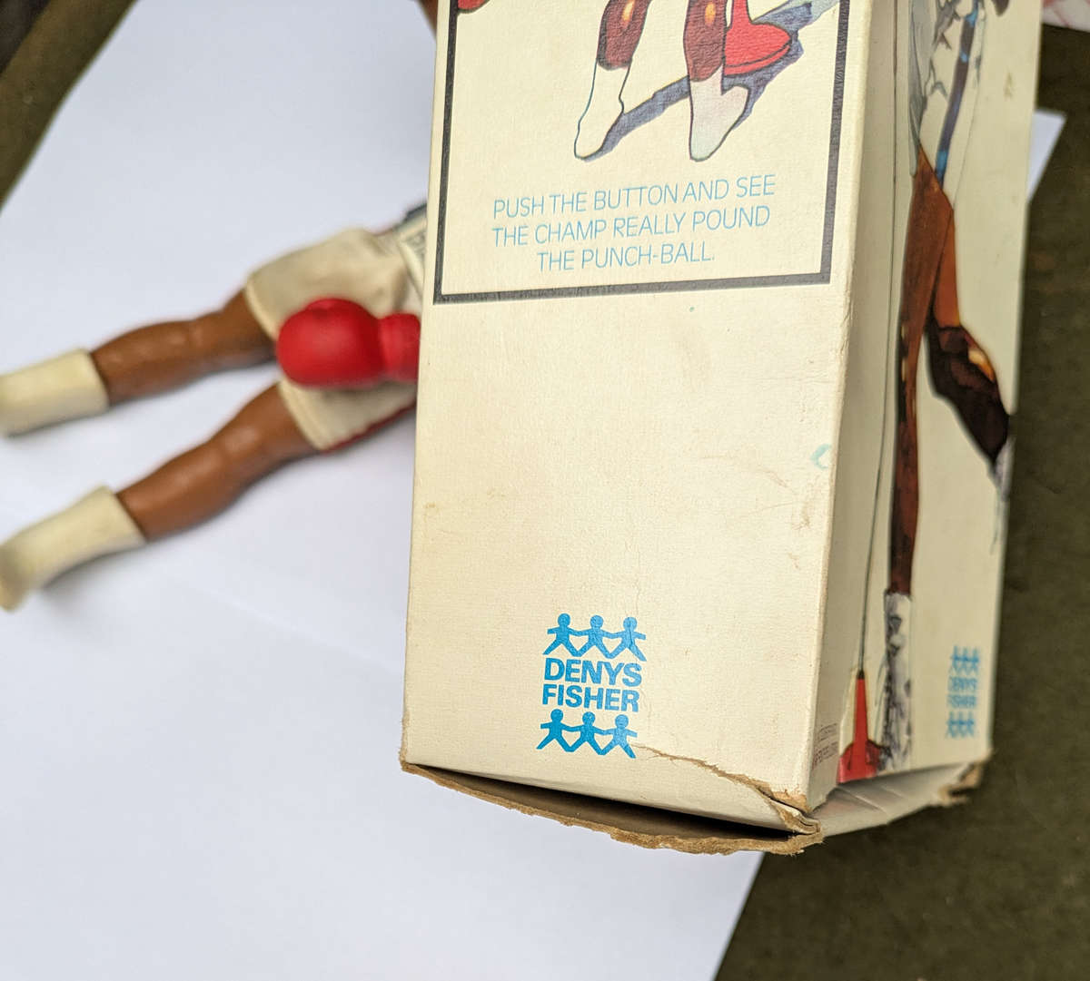 *RARE* Vintage Mego Denys Fisher 1976 Muhammad Ali boxing 10'' action figure - Boxed