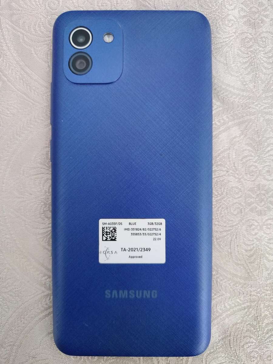 Samsung A03 32gb ROM, 3gb RAM 48mp camera dual sim