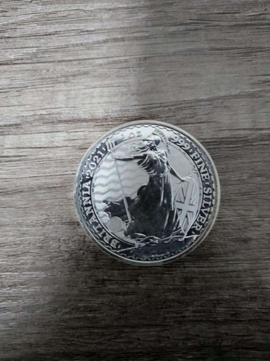 1oz Silver Britannia coin. 2021