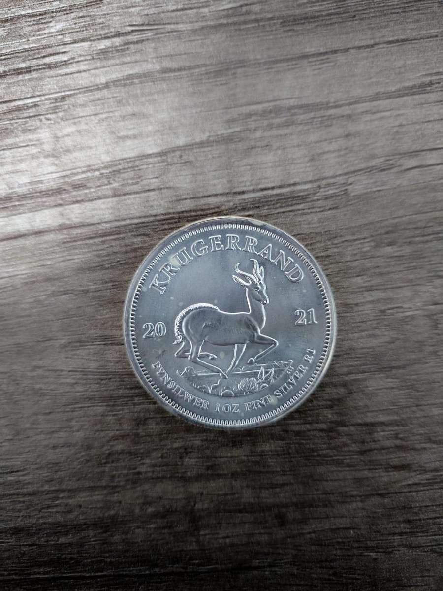 1oz Silver Krugerrand coin. 2021