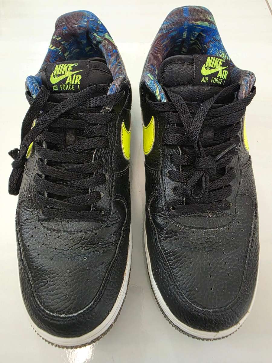 Nike Air Force 1 Crater Black Volt - Full Leather