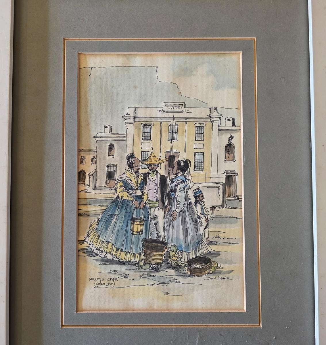 Don Adare -Cape Malay mixed media