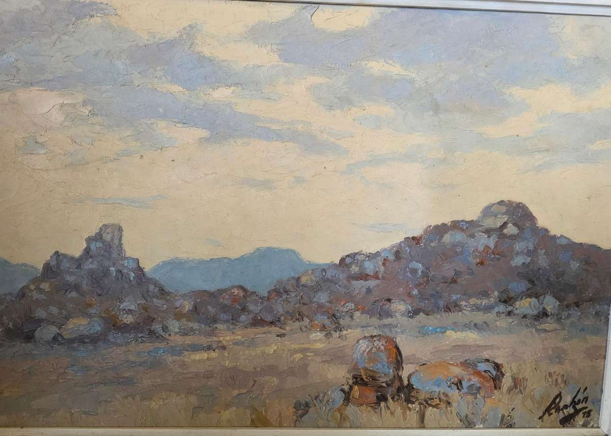 Big Oil on board- Thick oil on board Landscape.