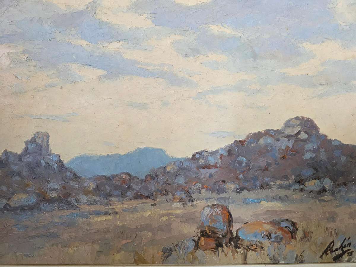 Big Oil on board- Thick oil on board Landscape.