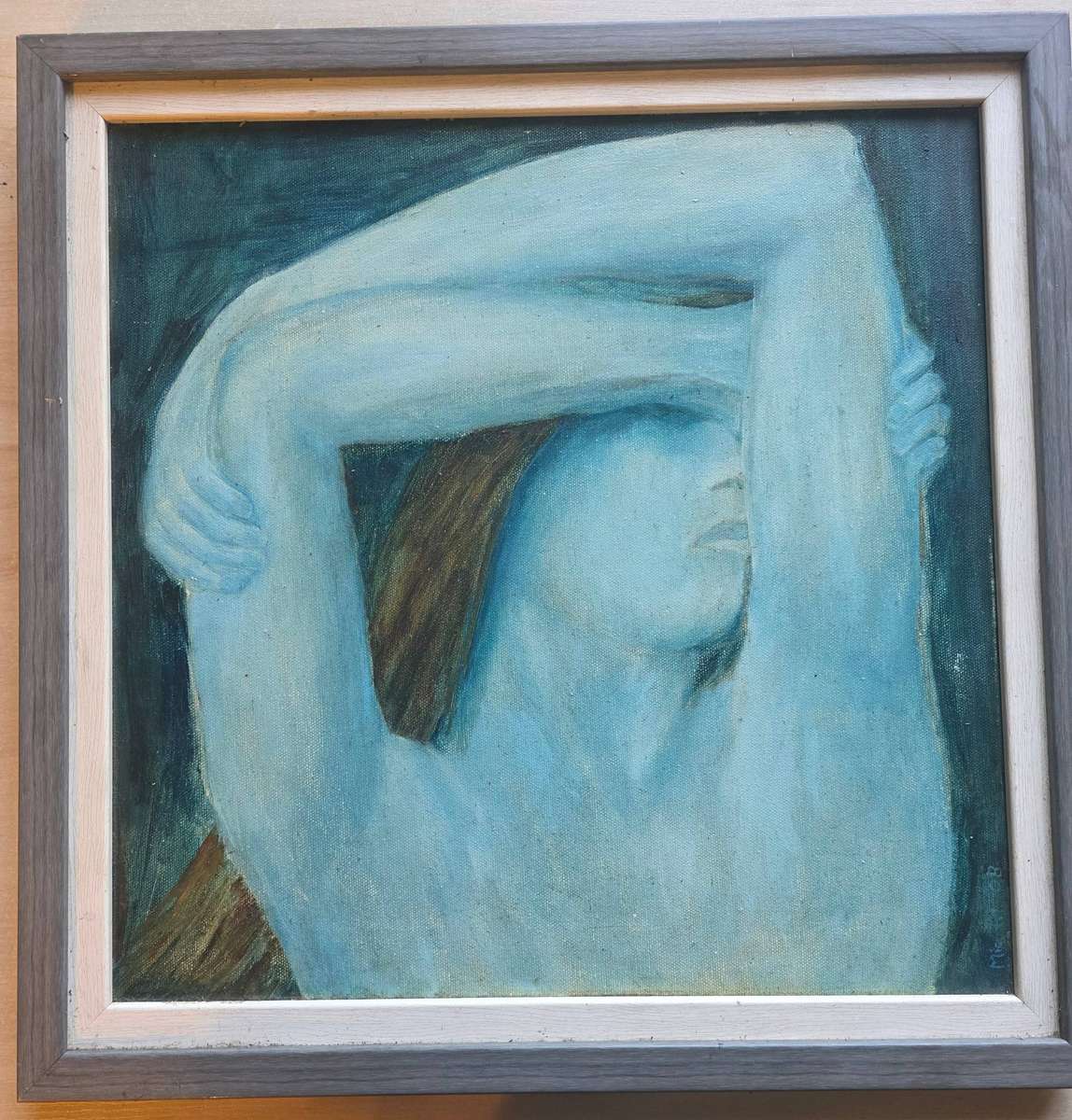 Michael Rose-Innes Oil on Canvas - Blue Enigma