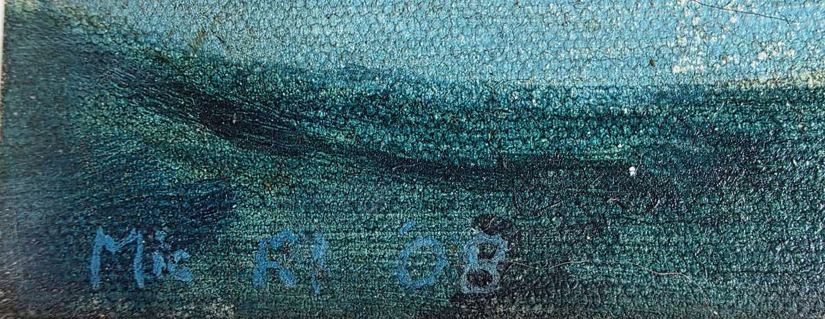 Michael Rose-Innes Oil on Canvas - Blue Enigma