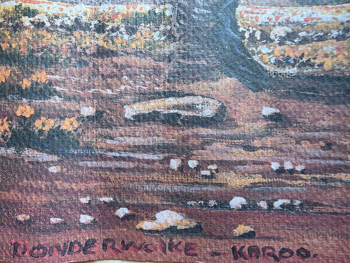 J.Louw - Klein Karoo Mixed Media on Paper