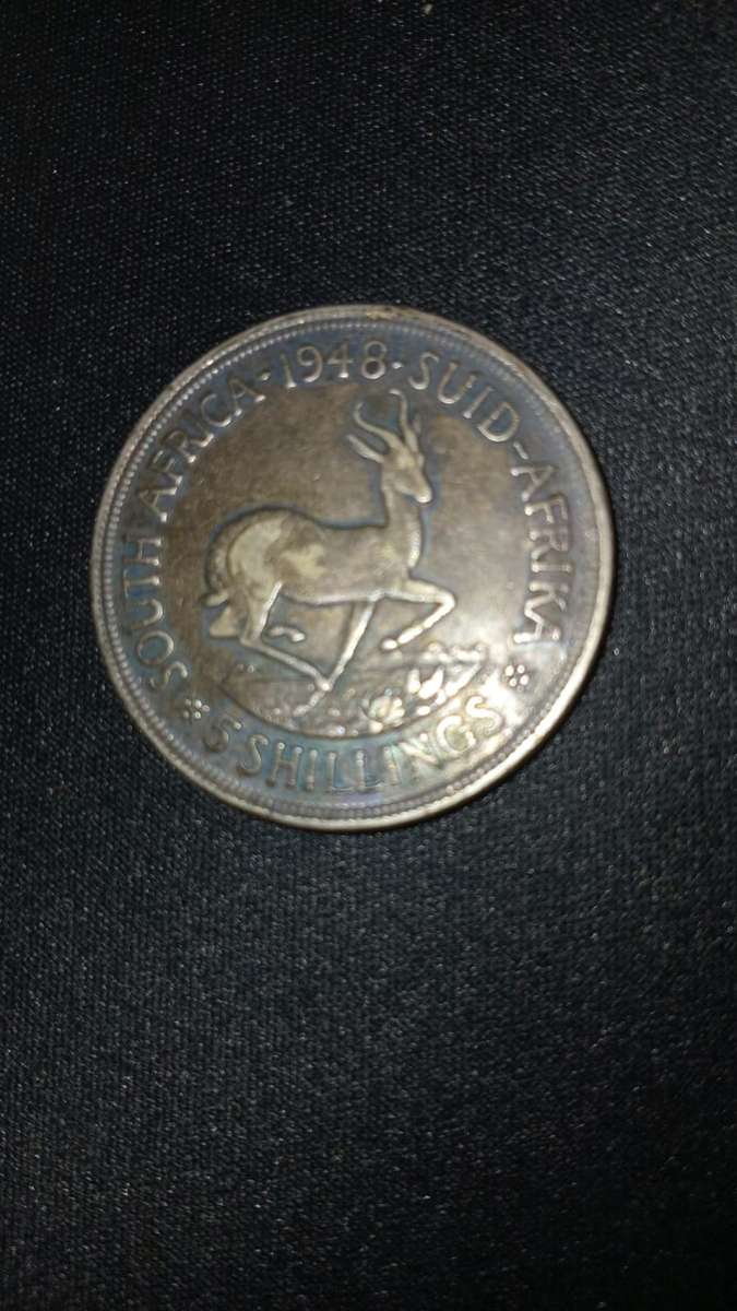 5 SHILLINGS SOUTH AFRICA 1948 COIN