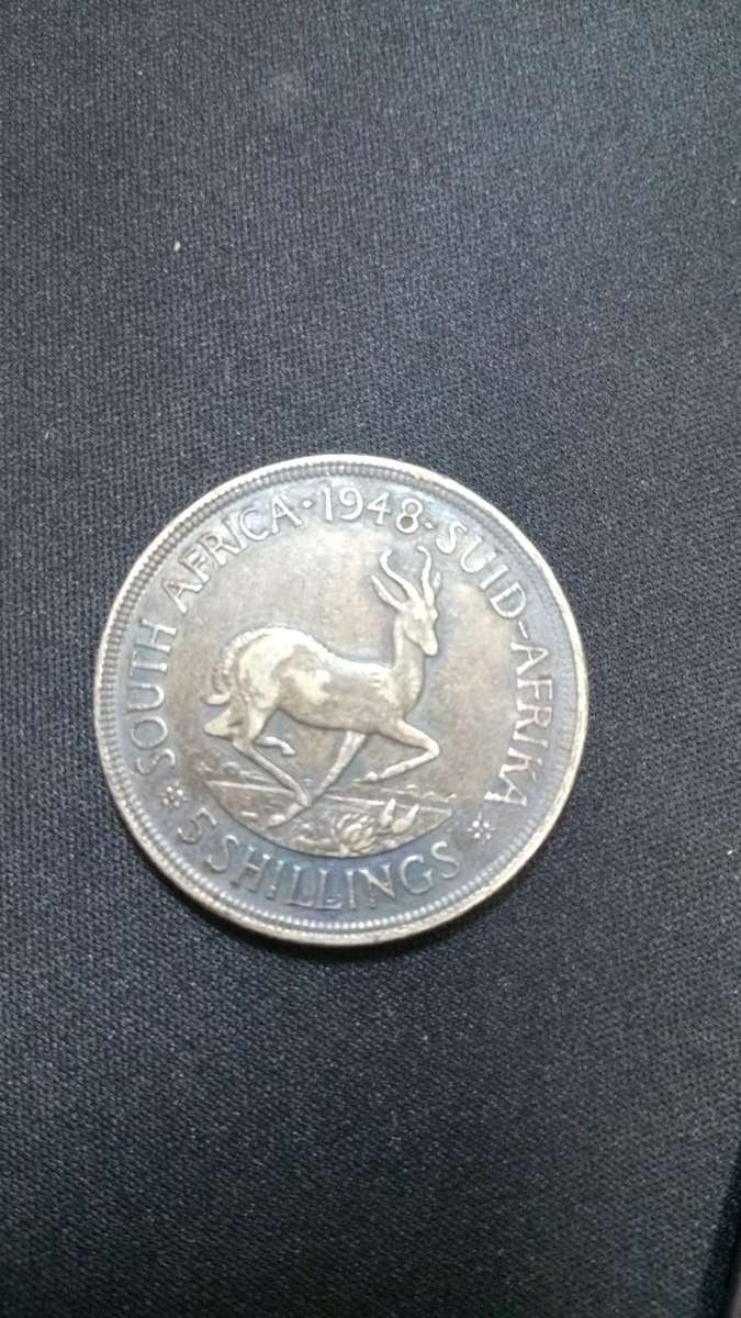 5 SHILLINGS SOUTH AFRICA 1948 COIN