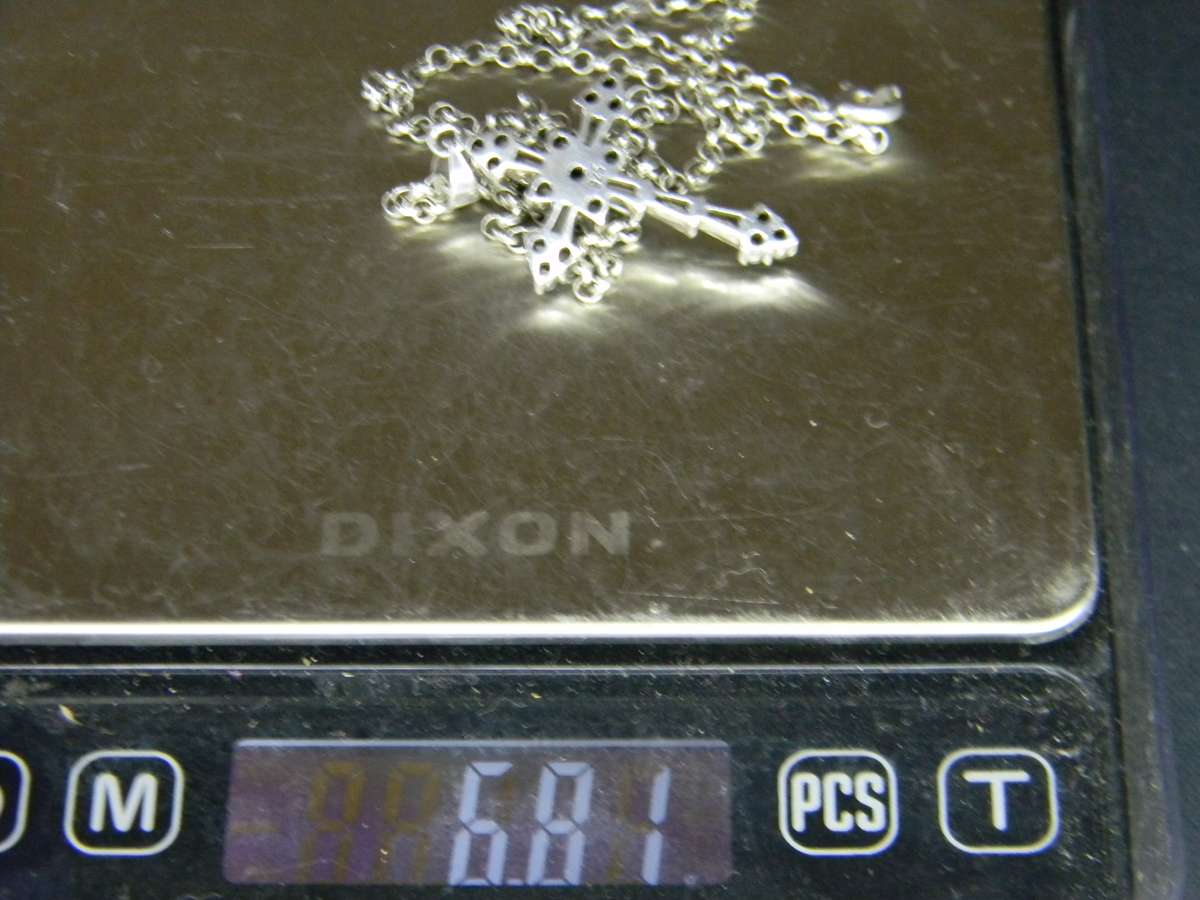 SILVER NECKLACE WITH CROSS