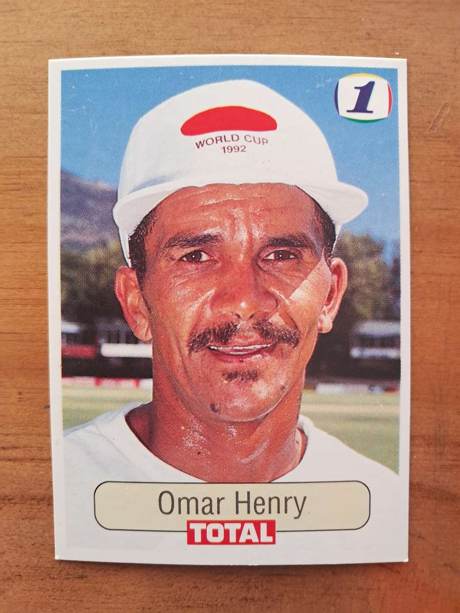 1992 Total Trading Card: South Africa v India - Omar Henry