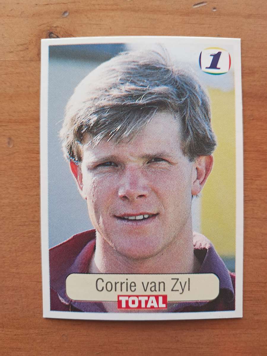1992 Total Trading Card: South Africa v India - Corrie van Zyl