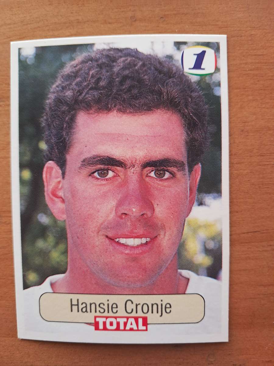 1992 Total Trading Card: South Africa v India - Hansie Cronje