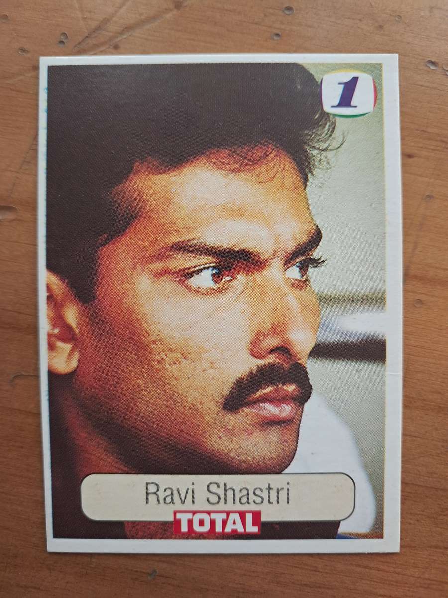1992 Total Trading Card: South Africa v India - Ravi Shastri