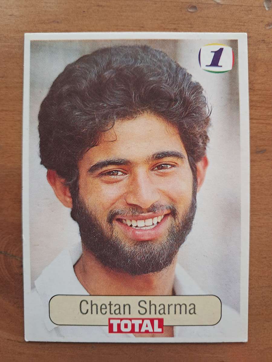1992 Total Trading Card: South Africa v India - Chetan Sharma