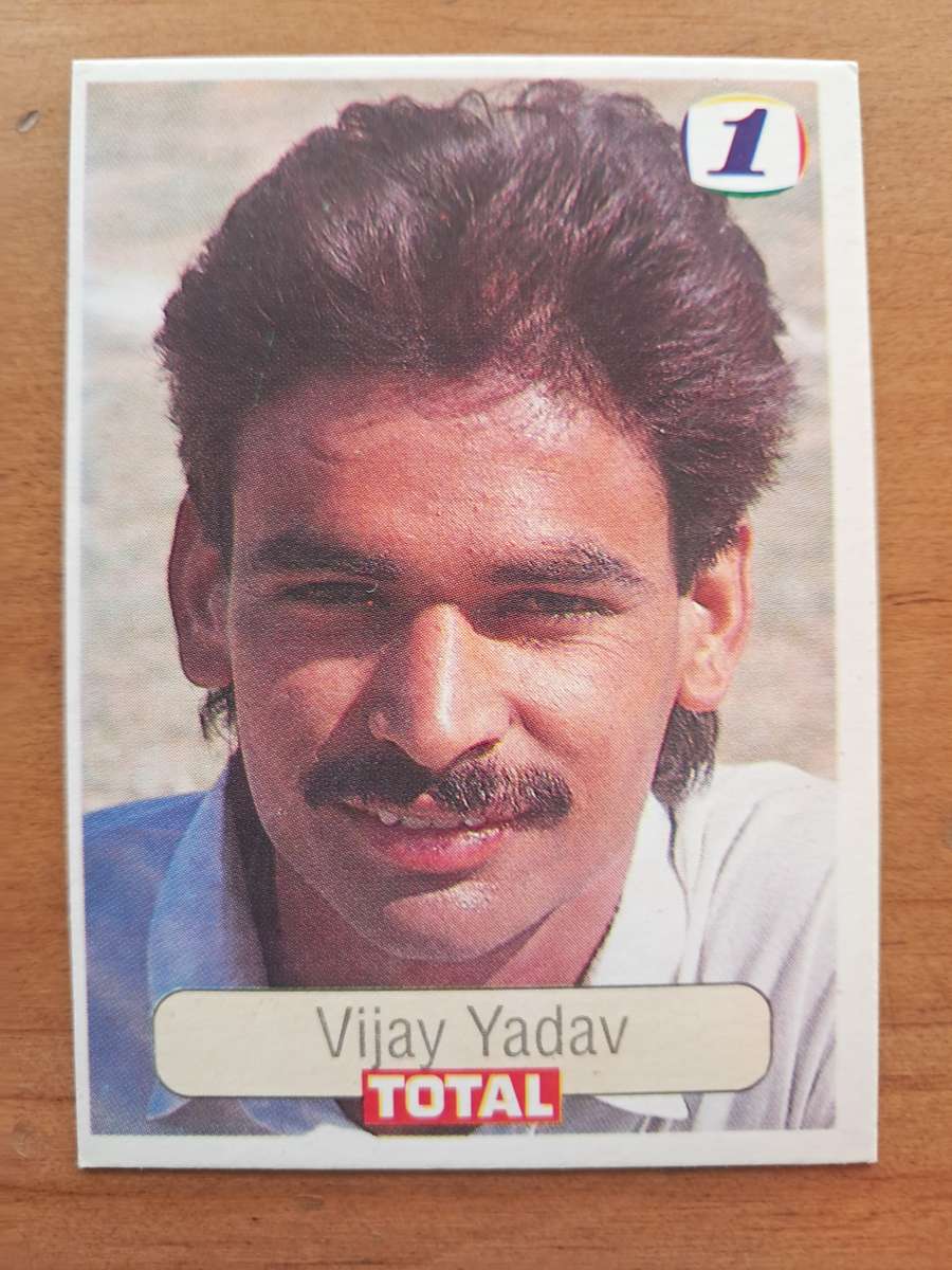 1992 Total Trading Card: South Africa v India - Vijay Yadav