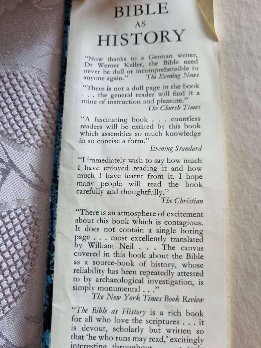 THE BIBLE AS HISTORY Archaeology confirms the Book of Books by WERNER KELLER