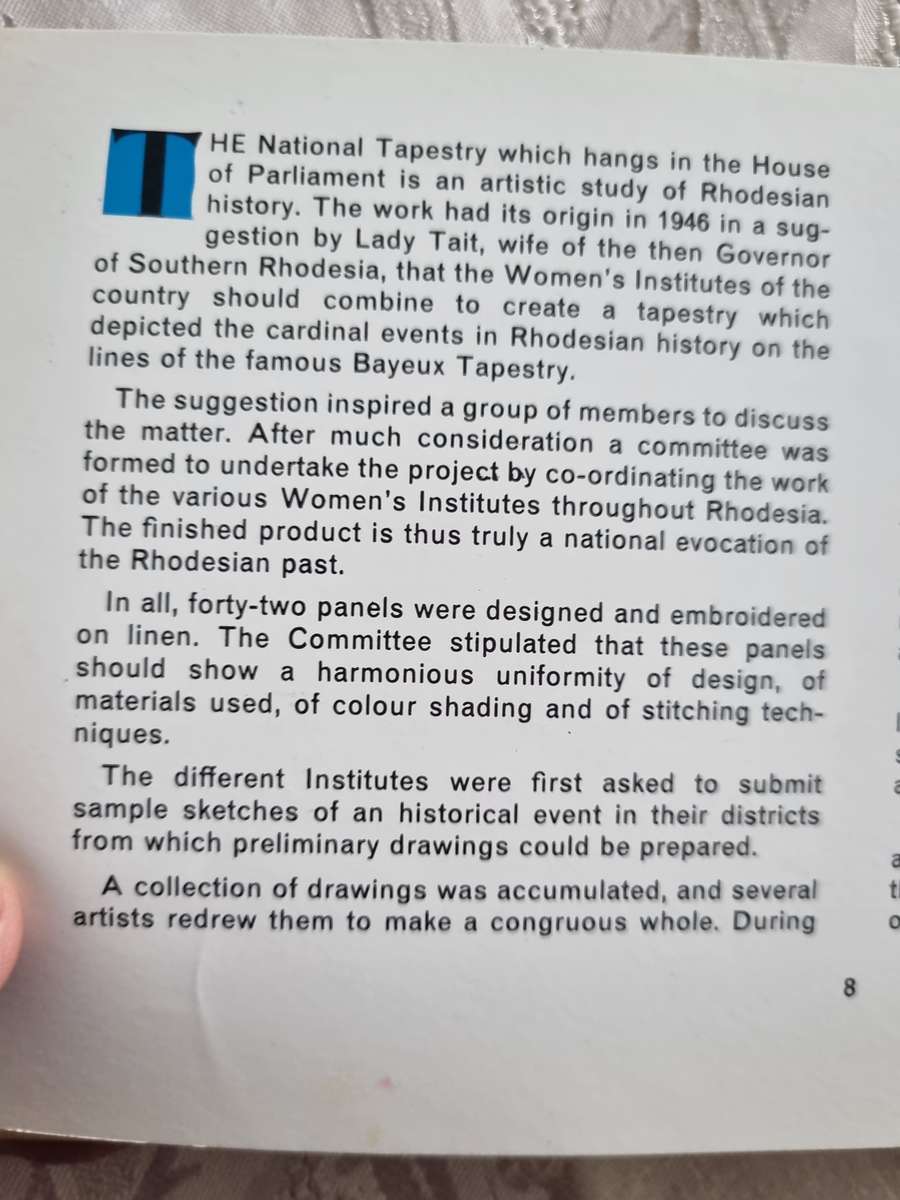 RHODESIAN TAPESTRY A History in Needlework