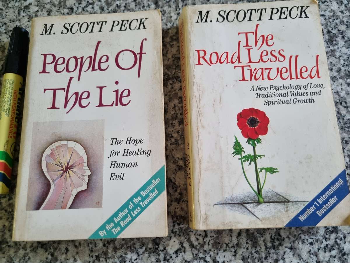2 Books by M SCOTT PECK ROAD LESS TRAVELLED PLUS PEOPLE OF THE LIE