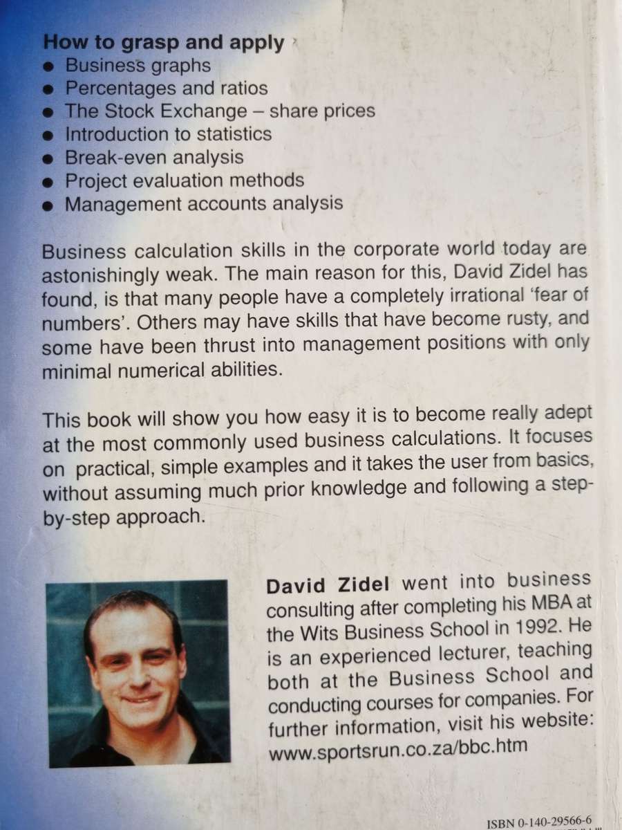 BASIC BUSINESS CALCULATIONS DAVID ZIDEL ( finance accounting statistics bus evaluations shares )