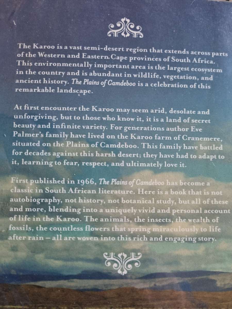 THE PLAINS OF THE CAMDEBOO EVE PALMER  ( Softcover Karoo includes B & W illustrations