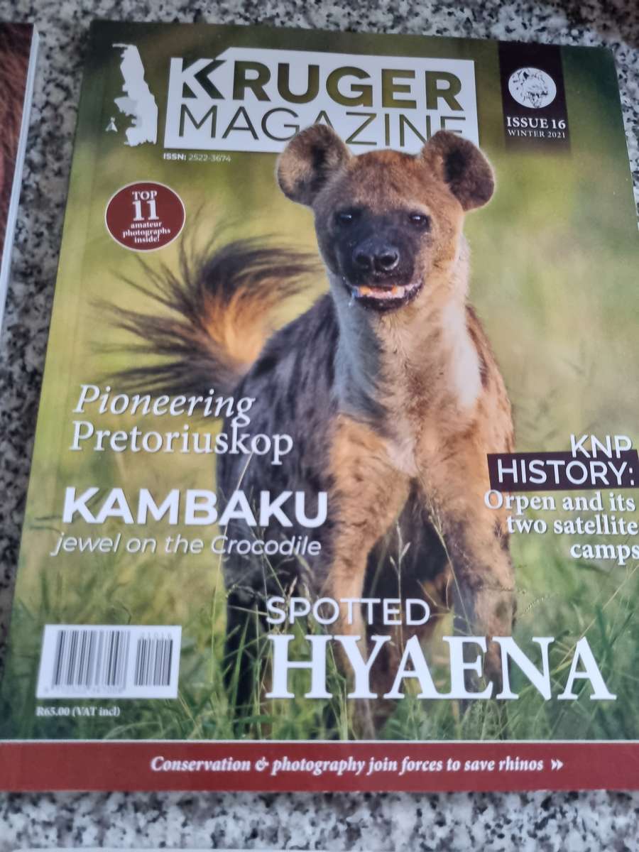 Bundle of 4 KRUGER MAGAZINES ( Kruger National Park South Africa Game Reserve wildlife )