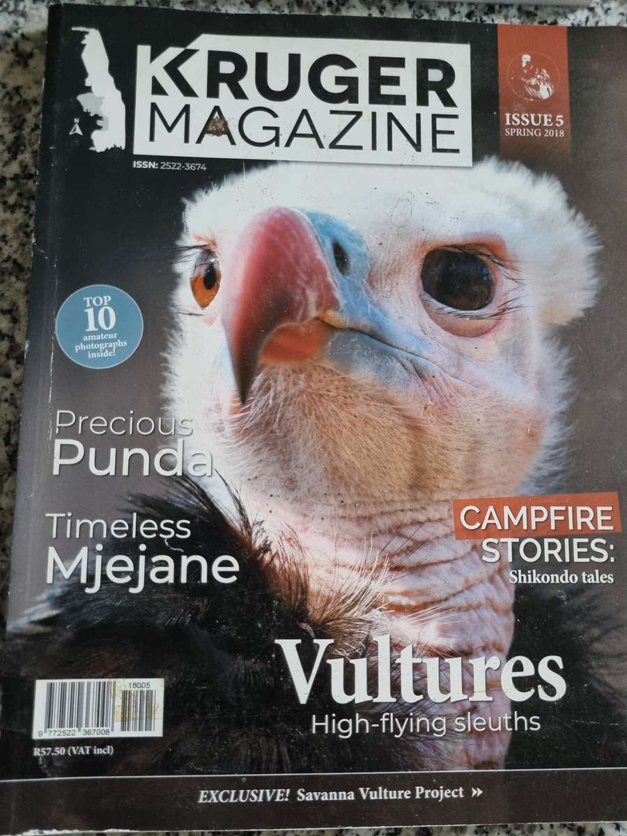 Bundle of 4 KRUGER MAGAZINES ( Kruger National Park South Africa Game Reserve wildlife )