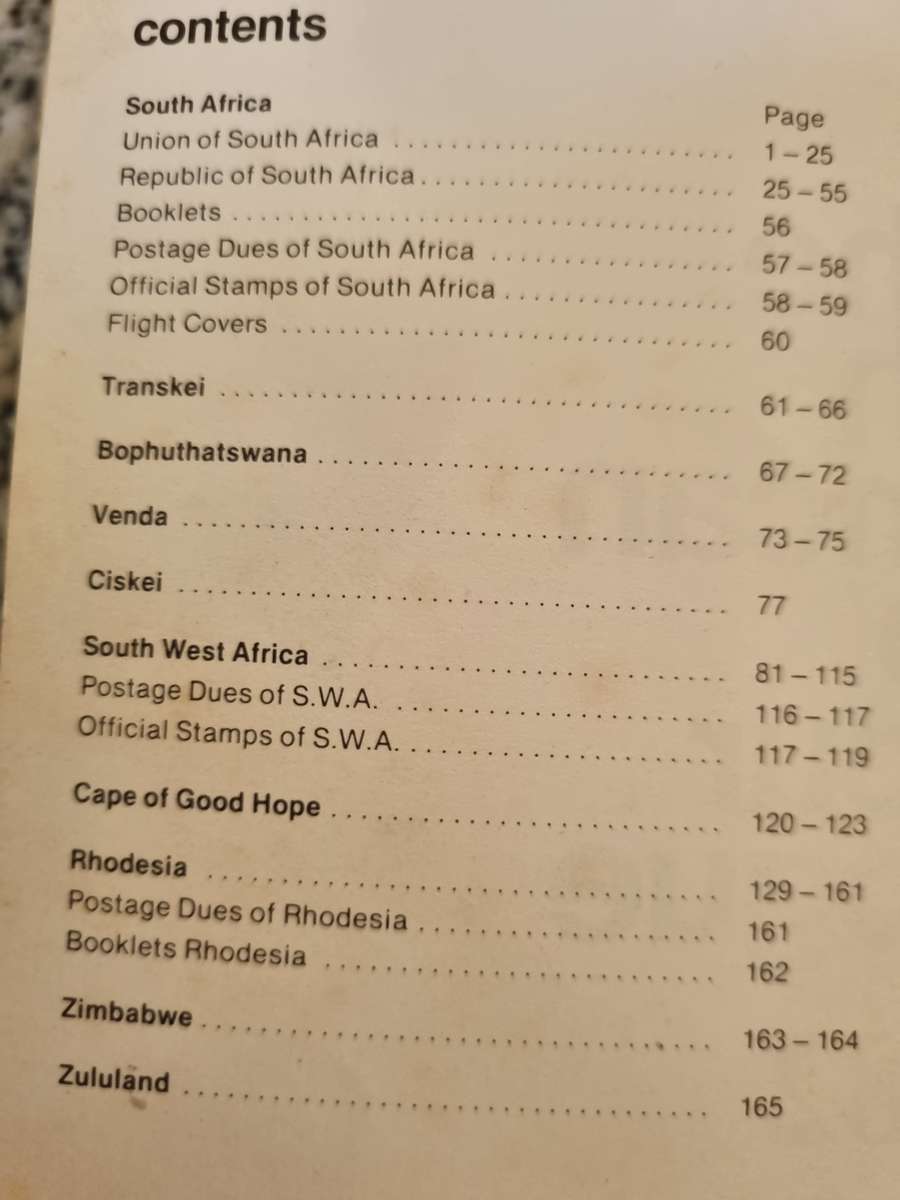 THE SOUTH AFRICAN STAMP CATALOGUE 1982 6th Edition Specialised Edition  ( postage stamps philately