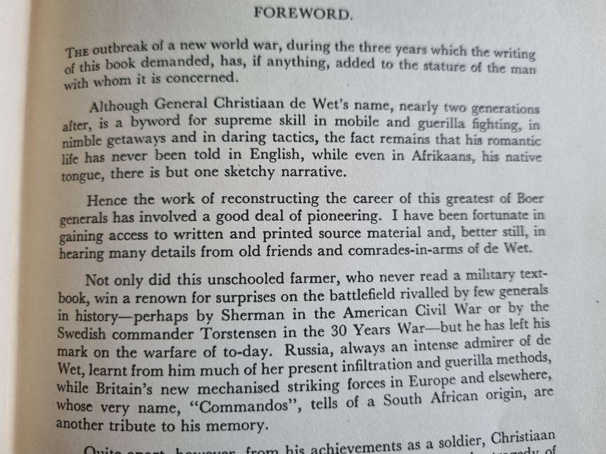 GENERAL DE WET A BIOGRAPHY  by ERIC ROSENTHAL ( one of the greatest Boer Generals )