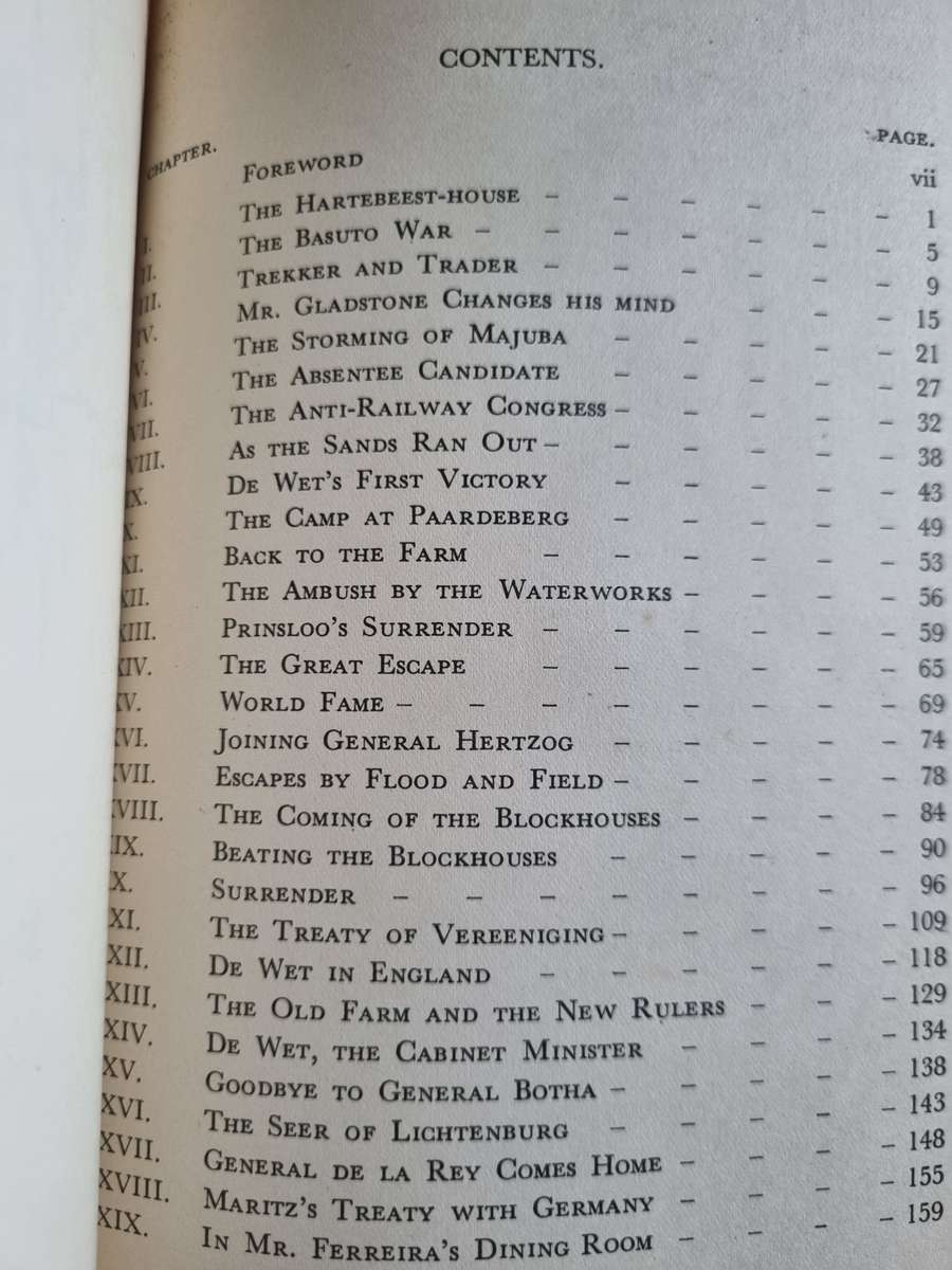 GENERAL DE WET A BIOGRAPHY  by ERIC ROSENTHAL ( one of the greatest Boer Generals )