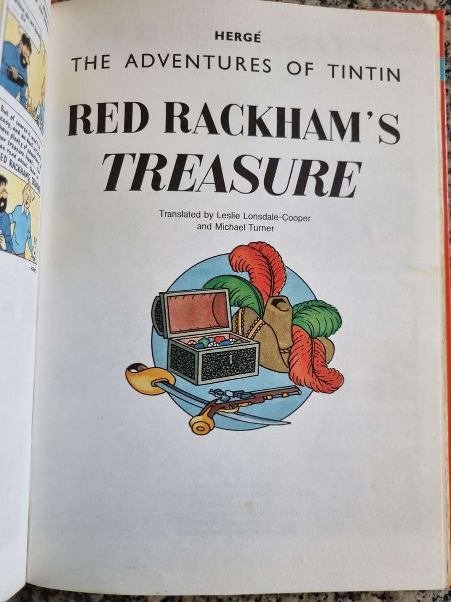 THE ADVENTURES OF TINTIN  3 Stories Flight 714 Secret of the Unicorn Red Rackham's Treasure  Omnibus