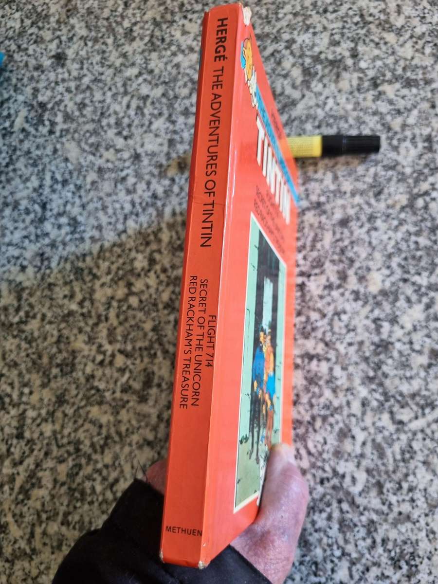 THE ADVENTURES OF TINTIN  3 Stories Flight 714 Secret of the Unicorn Red Rackham's Treasure  Omnibus