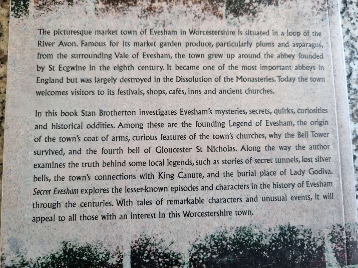 SECRET EVESHAM STAN BROTHERTON (investigations  mysteries secrets quirks curiosities UK Town )