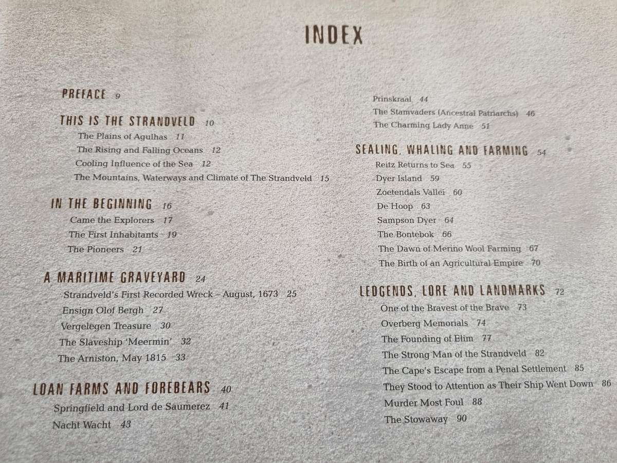 THE STRANDVELD Africa's Foot of Isolation MARIUS DIEMONT ( Cape Infanta  Breede River & shipwrecks )