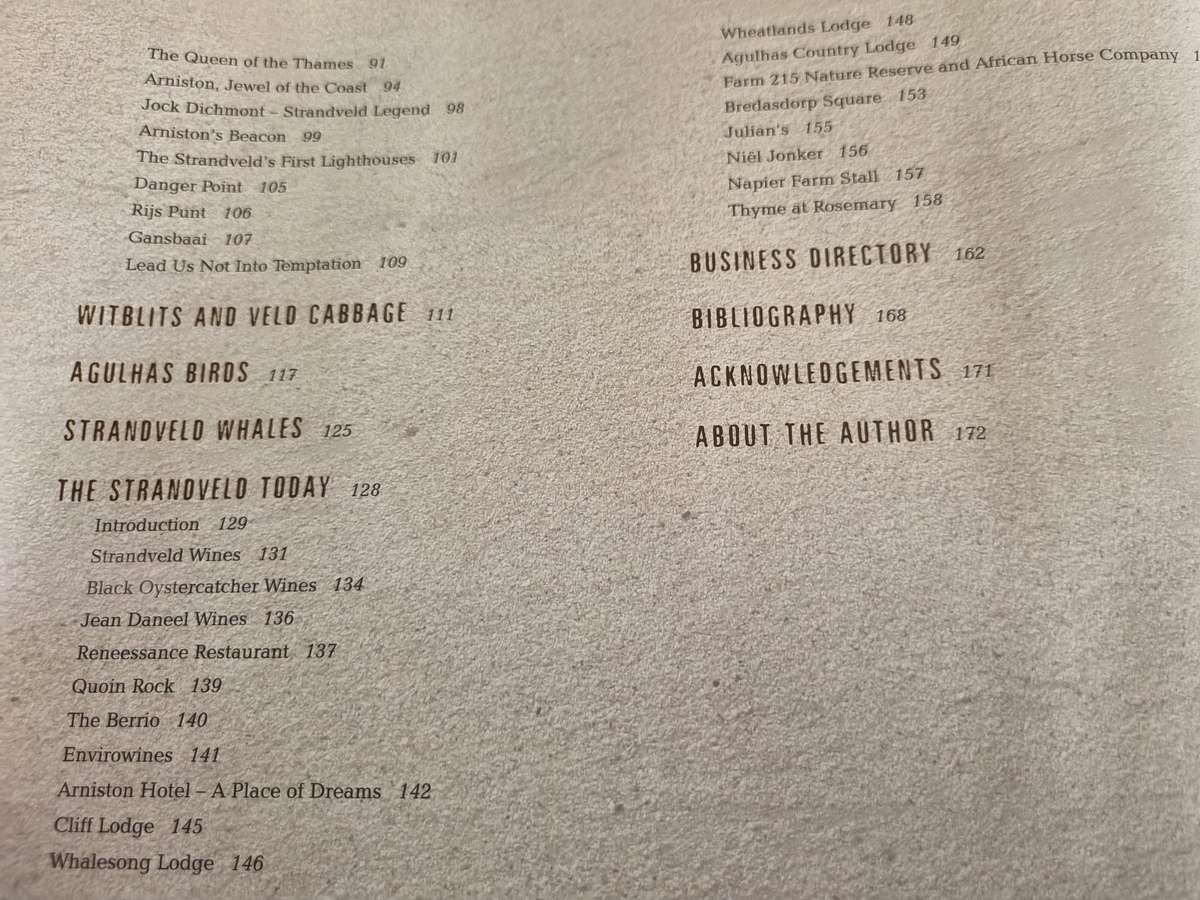 THE STRANDVELD Africa's Foot of Isolation MARIUS DIEMONT ( Cape Infanta  Breede River & shipwrecks )