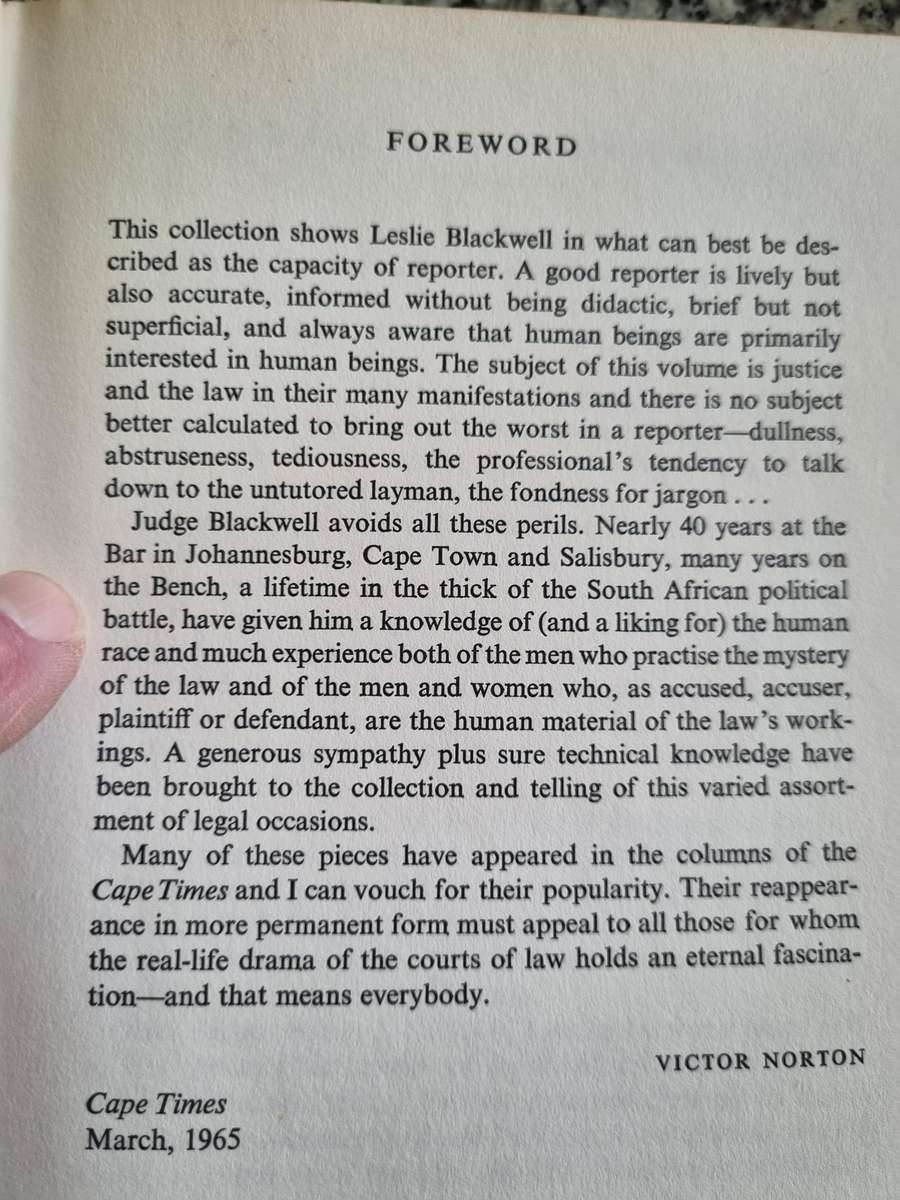 LESLIE BLACKWELL OF JUDGES and JUSTICE 1965  judges law bar Supreme Court  )