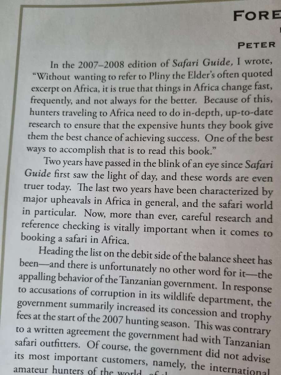 SAFARI GUIDE 11 Ed. PETER FLACK & Dr. JACQUELINE K NEUFELD (Big game hunting ) ( Guide II )