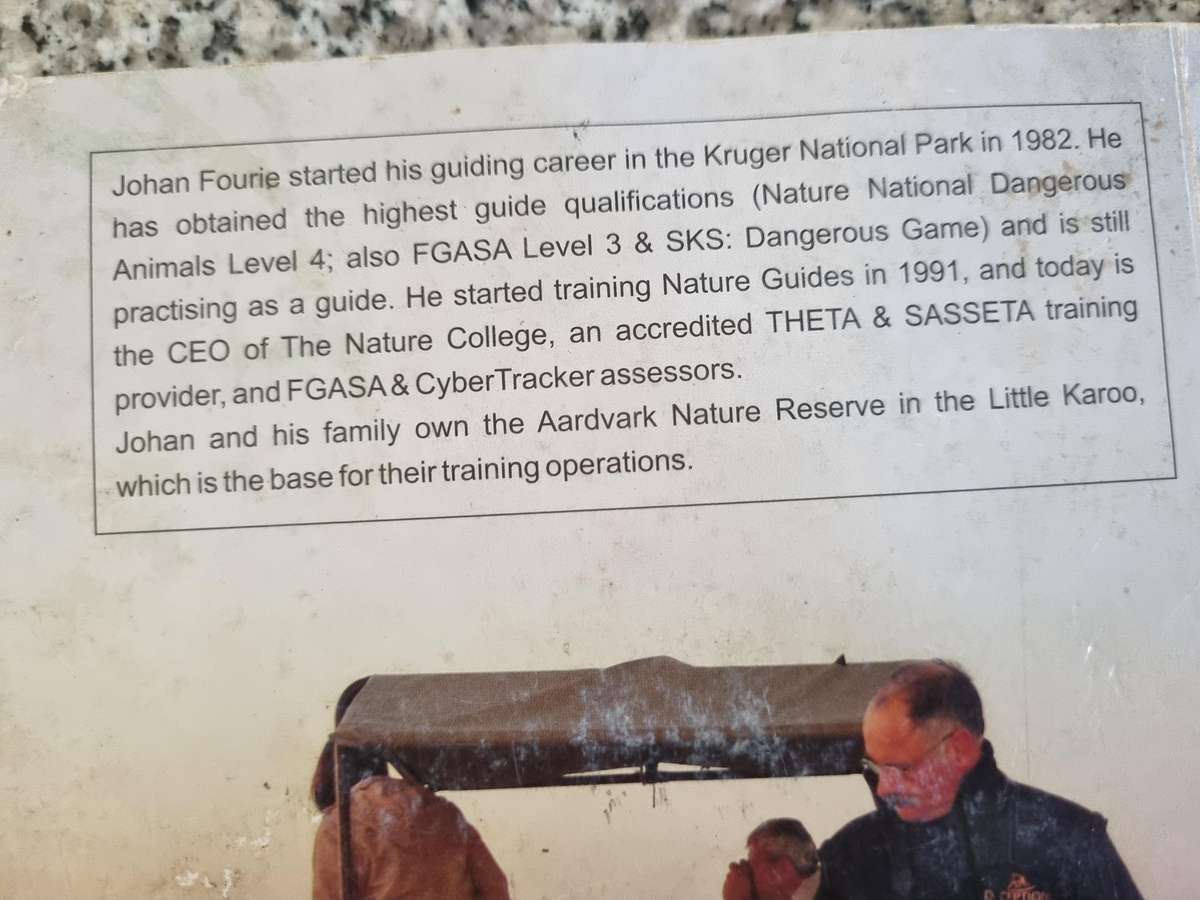 AN INTRODUCTION TO NATURE GUIDING  JOHAN FOURIE  wildlife game ranger farming