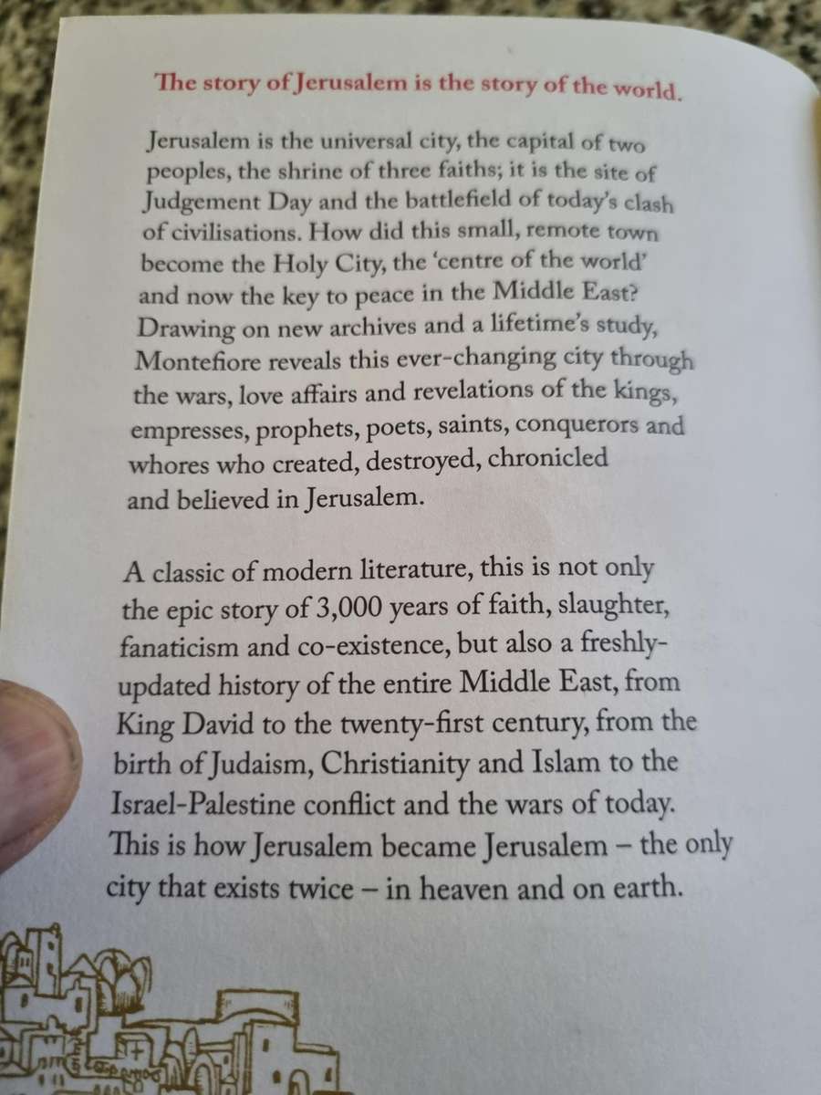 JERUSALEM THE BIOGRAPHY SIMON SEBAG MONTEFIORE New & Updated Over 1 million copies sold