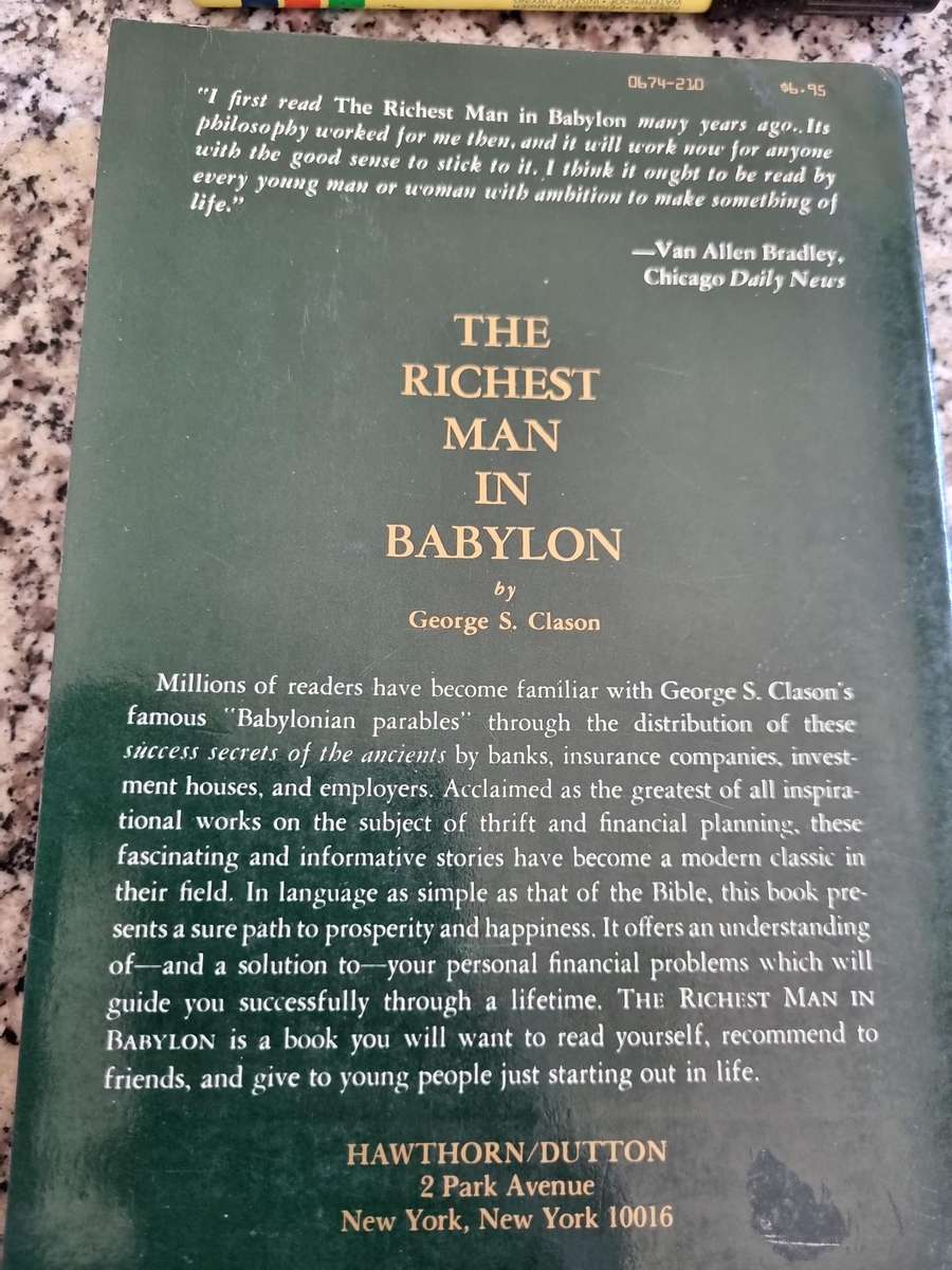 THE RICHEST MAN IN BABYLON GEORGE C CLASON