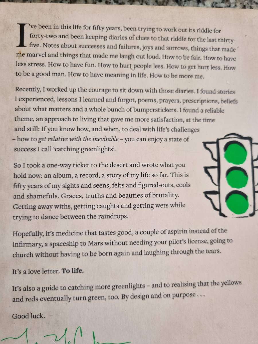 MATTHEW McCONAUGHEY GREENLIGHTS