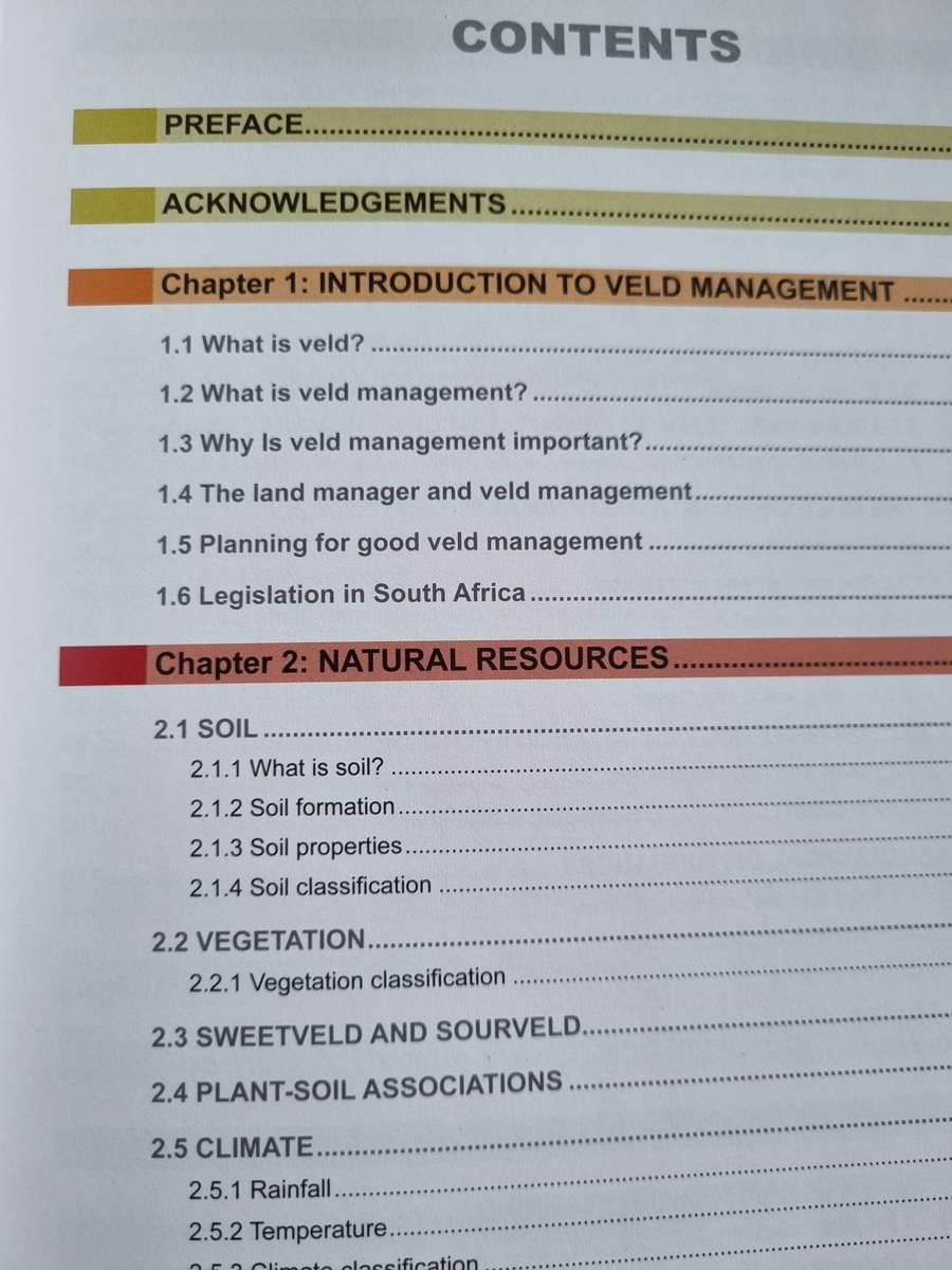 VELD MANAGEMENT PRINCIPLES and PRACTICE FRITS van OUDTSHOORN Signed by the Author