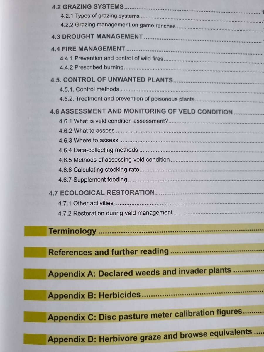 VELD MANAGEMENT PRINCIPLES and PRACTICE FRITS van OUDTSHOORN Signed by the Author