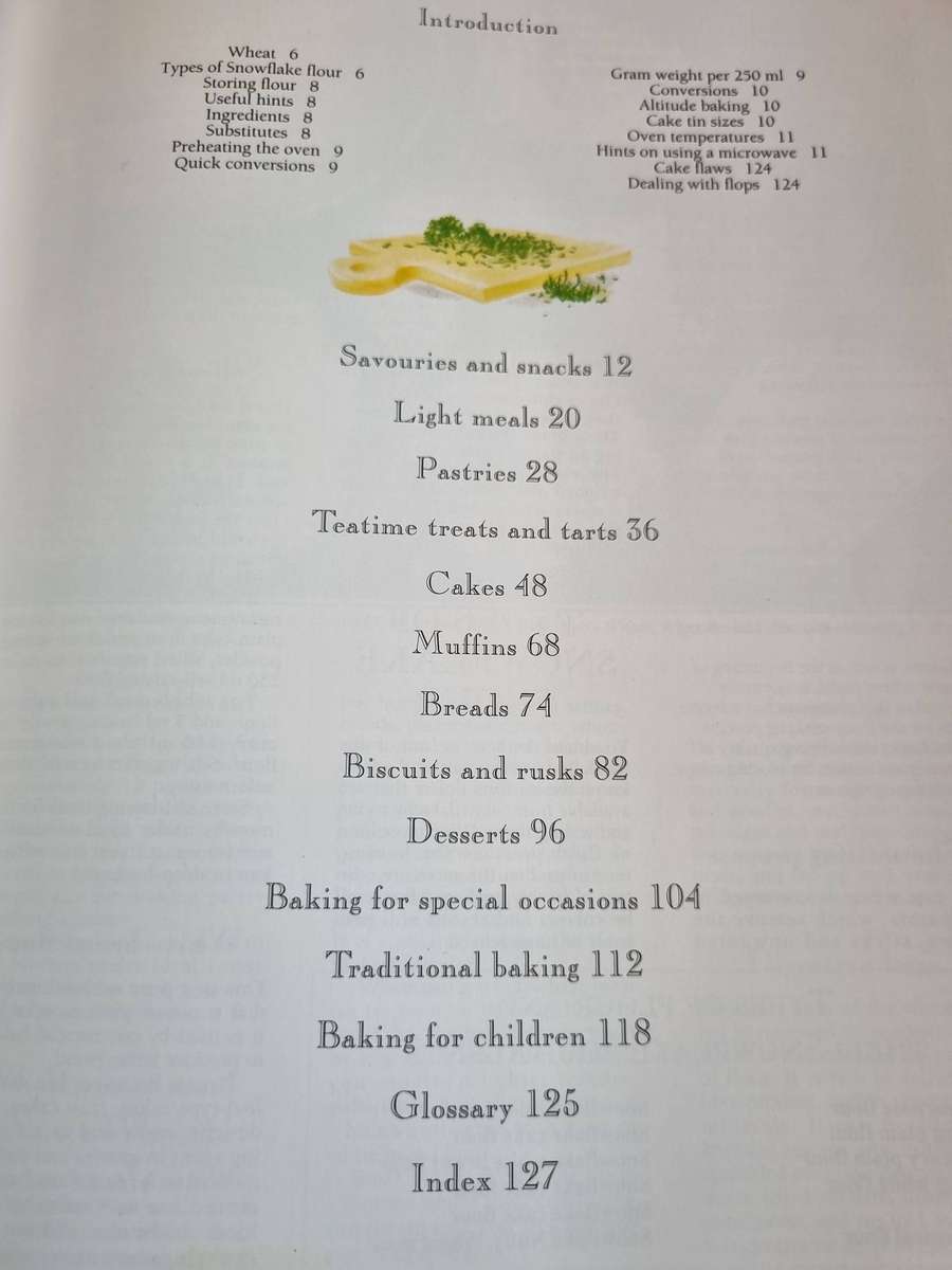 THE SNOWFLAKE BOOK OF BAKING  ( Snowflake Flour Cakes Breads cooking) ( Hardcover )