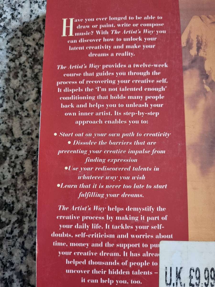 THE ARTISTS WAY Course in Discovering  & Recovering your Creative Self JULIA CAMERON  The Artist`s