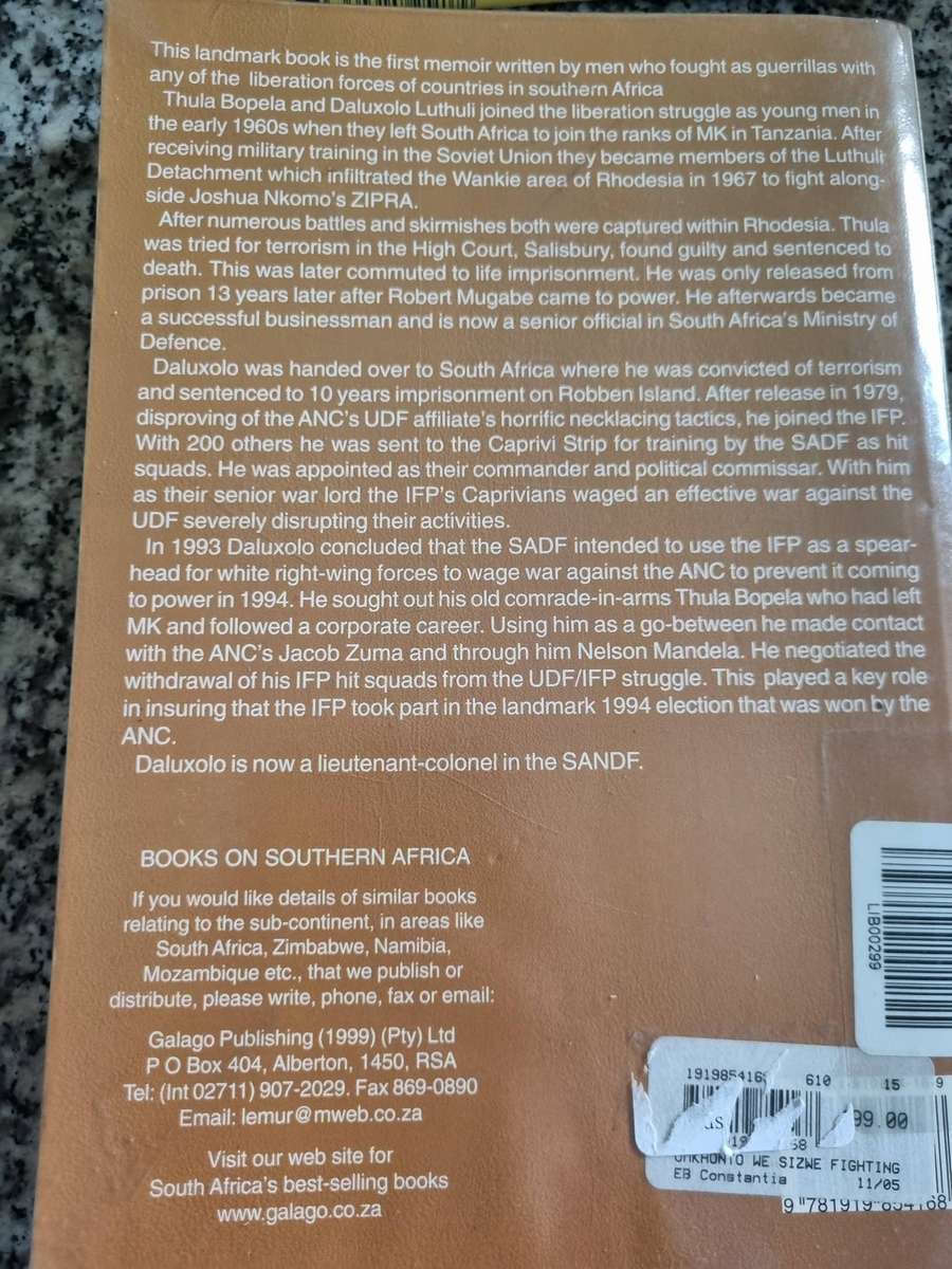 UMKHONTO we Sizwe Fighting for a Divided People THULA BOPELA DALUXOLO LUTHULI Liberation Struggle