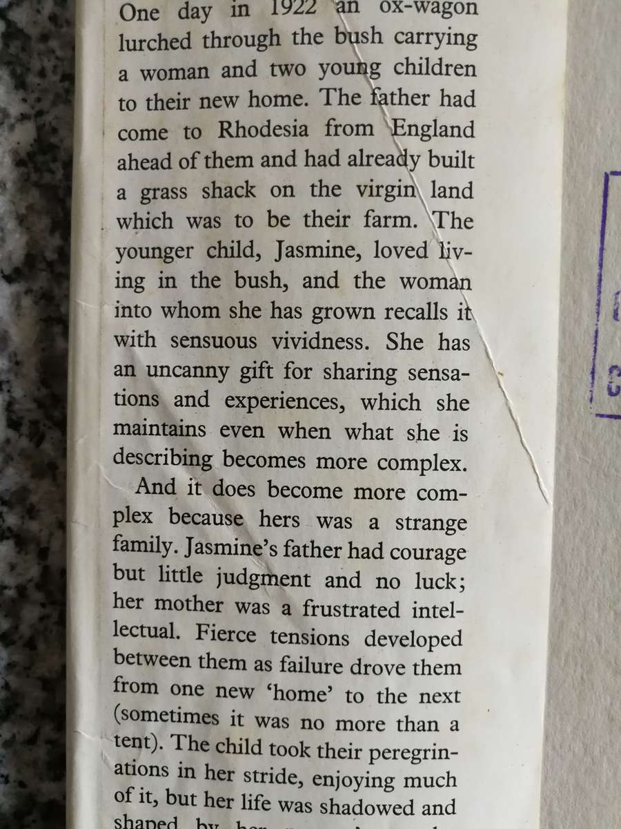 WRITING IN THE DUST JASMINE ROSE INNES  Published 1968 Rhodesia's early days  biography