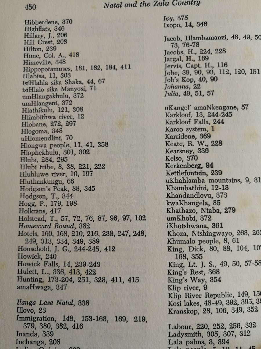 NATAL AND ZULU COUNTRY T V BULPIN First Edition 2nd Impression 1972 Hardcover