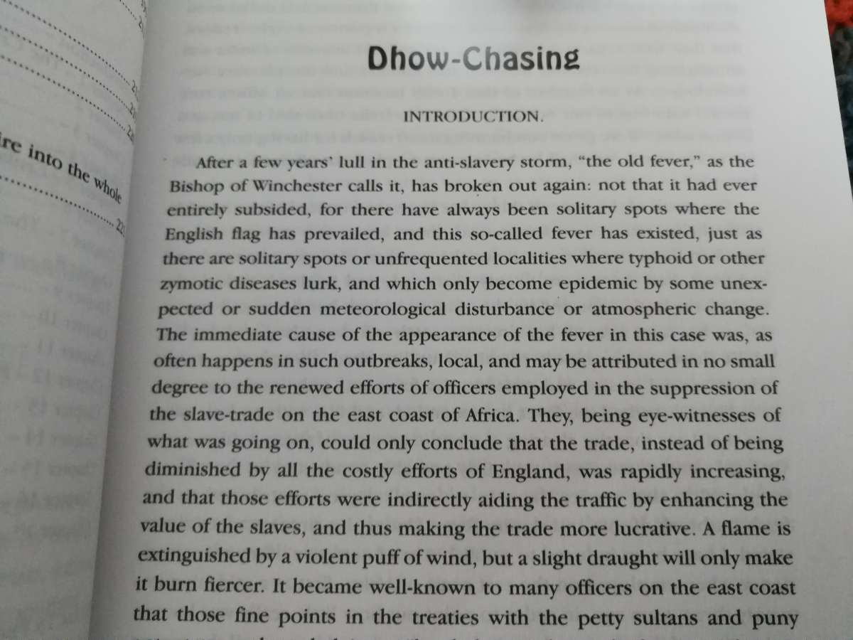 DHOW CHASING In Zanzibar Waters by Captain G I SULVAN R N " efforts suppressing slave trade 1860's"